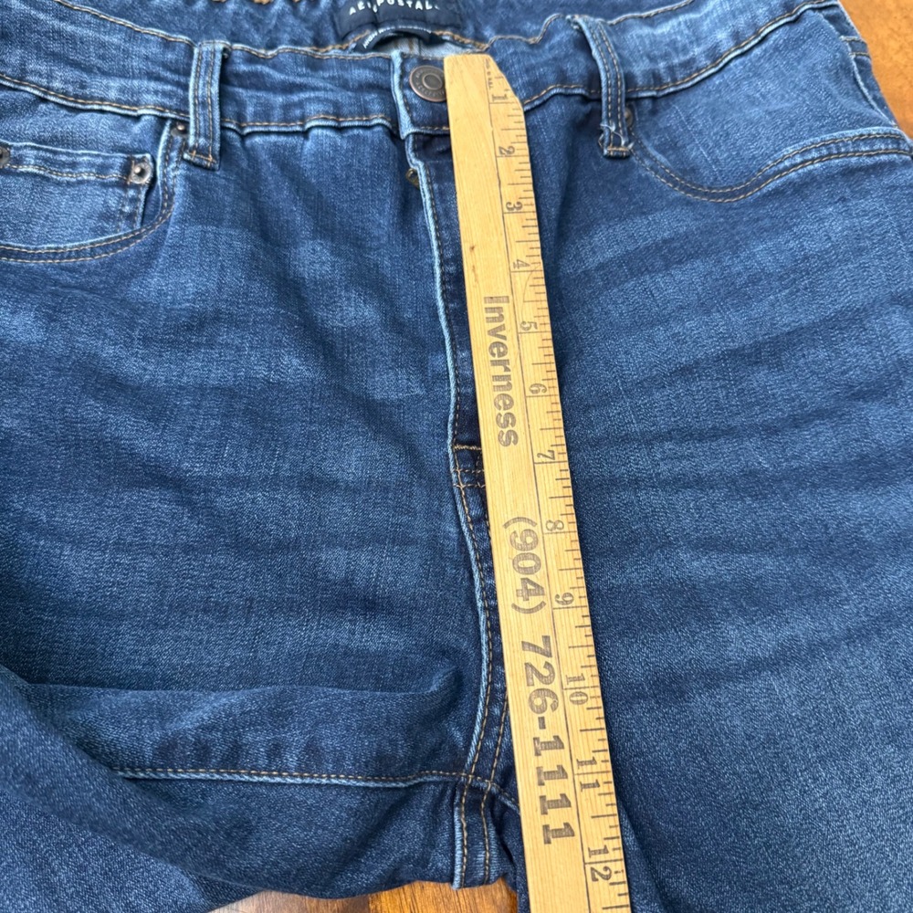 Aeropostale Womens High Rise Jegging Jeans Size 18 Long Dark Wash Blue‎ Stretch - Picture 10 of 12